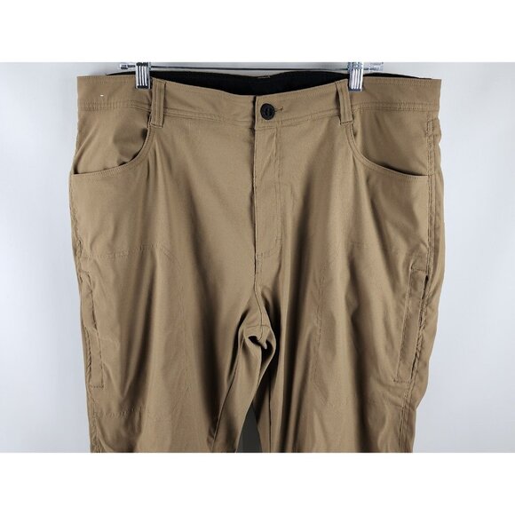 Orvis Pants Mens 40x32 Tan Cargo Thermal Lined Straight Leg Pant Comfort - Picture 2 of 10
